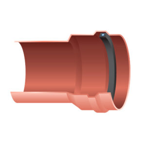 TUBO PVC ALCANTARILLADO S-25 200MM 8" 6.00M MARRON