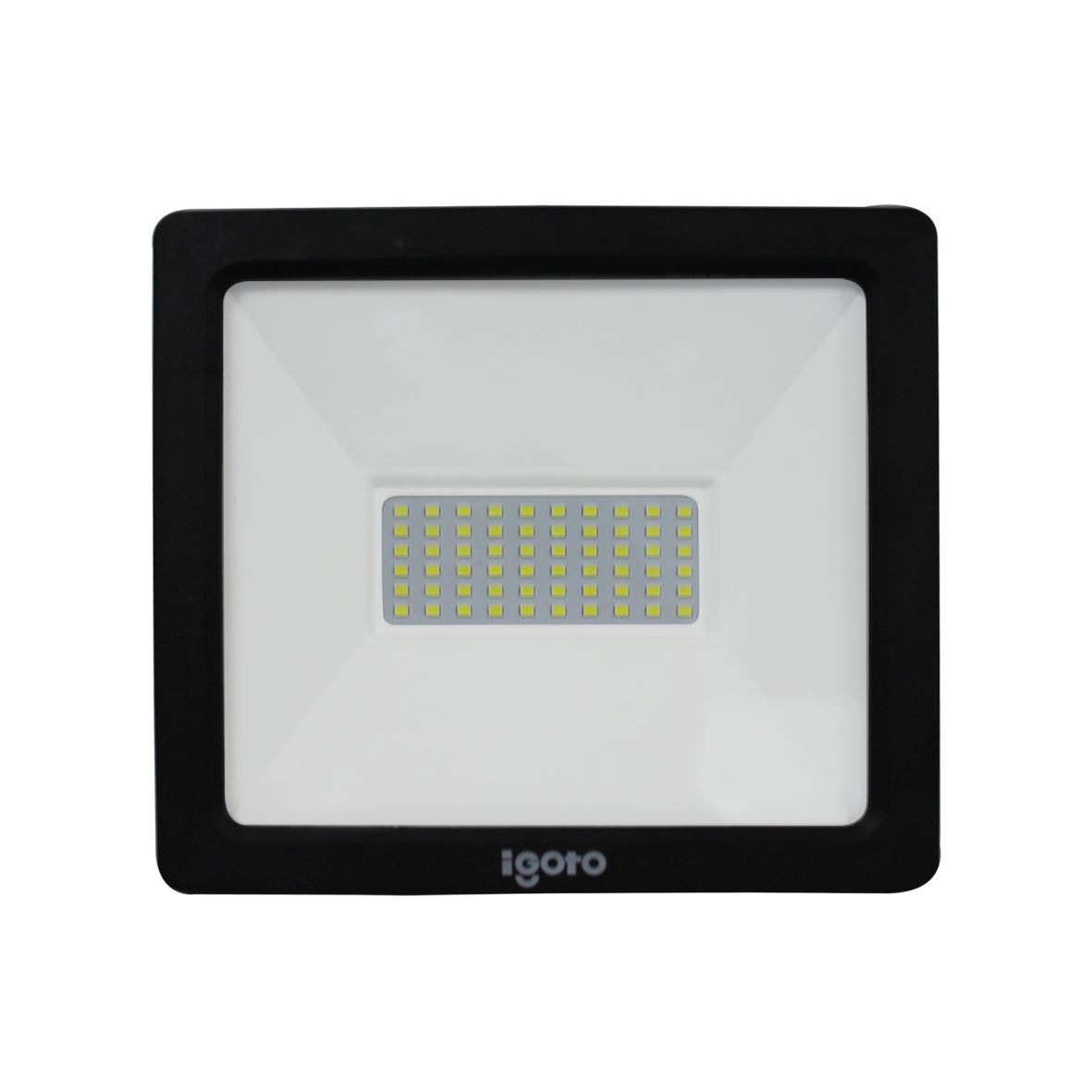 Reflector Blocking LUM REFLECTOR LED 50W 6500K IP65 100-240V NEGRO IGOTO — Tubos y Conexiones