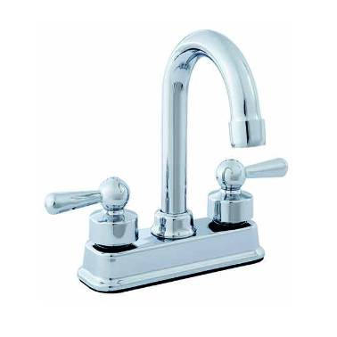 MEZCLADORA PARA LAVABO 4" CON MANERAL DE PALANCA CROMO URREA