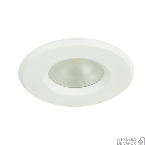 LUMINARIO REDONDO EMPOTRAR TECHO LED 6.5W 100-240V IP44 3000K 380LM 2500H NINFA BLANCO TECNOLITE
