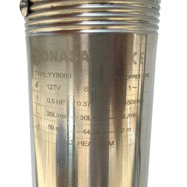 BOMBA SUMERGIBLE POZO 3" 1/2HP - 1-115V +CAJA CONTROL BONASA