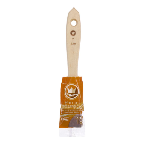 BROCHA PELO DE CAMELLO 1" IDEAL PARA BARNICES Y TINTAS CORONA