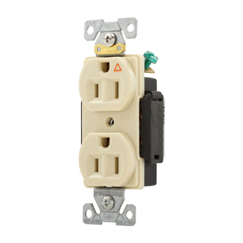CONTACTO DUPLEX MARFIL 15A 125V TIERRA AISLADA ARROW HART