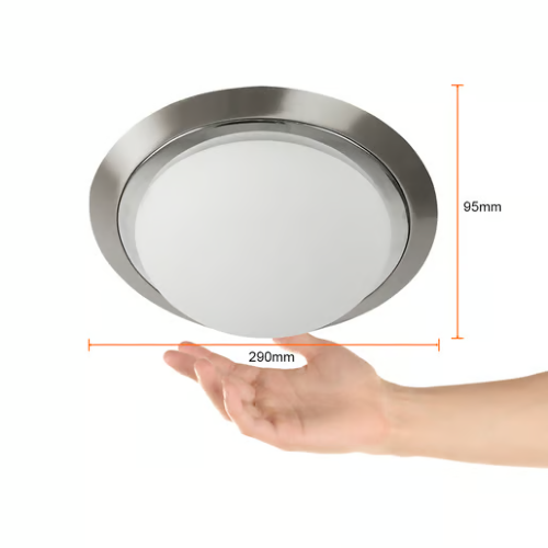 LUMINARIO REDONDO SOBREPONER TECHO E27 100-240V IRLANDA SATINADO TECNOLITE