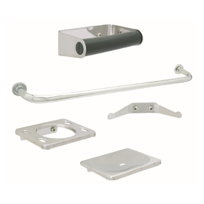 ACCESORIO BAÑO 5 PZAS CROMO DICA