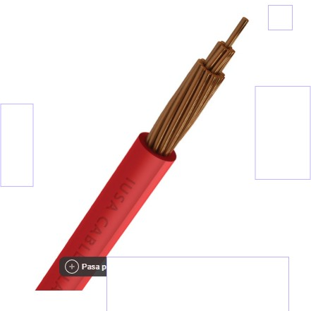 CABLE THW CAL.02 100M ROJO IUSA