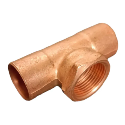 TEE COBRE ROSCA INTERIOR CENTRO 013MM 1/2"