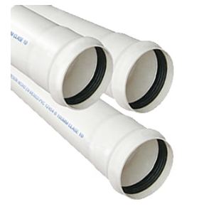 TUBO PVC HIDRAULICO CAMPANA RD-26 150MM 6" 6.00M BLANCO