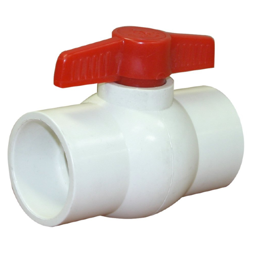 VALVULA ESFERA PVC HIDRAULICO CEMENTAR C-40 235LBS 032MM 11/4" BLANCO